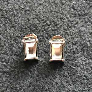 Faux diamond earrings